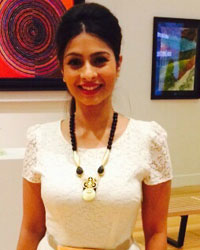 Tanisha during the launch of Hello! Art Soiree exhibition