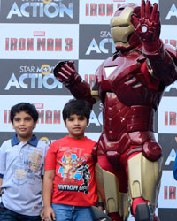 Celebrity Kids with Iron Man in Mumbai