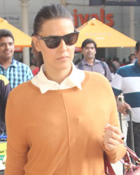 Neha Dhupia at Airport