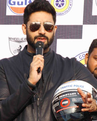 Mumbai police CP Rakesh Maria and Abhishek Bachchan support for the cause of Ride for Safety