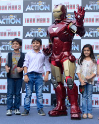 Celebrity Kids with Iron Man in Mumbai