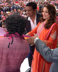 Madhuri Dixit at Gulaab Gang music launch press release