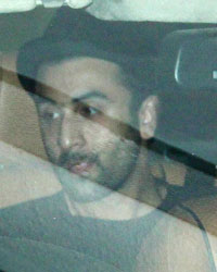 Ranbir Kapoor at Aamir Khan's residence