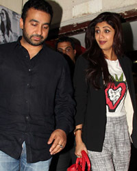 Shilpa Shetty and Raj Kundra snapped at pvr