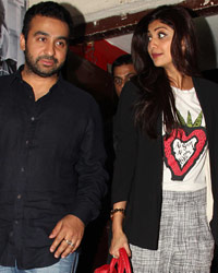 Shilpa Shetty and Raj Kundra snapped at pvr