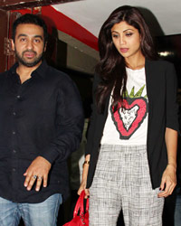 Shilpa Shetty and Raj Kundra snapped at pvr