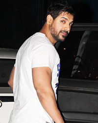 John Abraham snapped with parents in Bandra