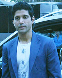 Farhan Akhtar snapped at Mehboob Studio