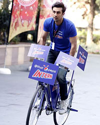 Ranbir Kapoor in Banglore at IPL auctions 2014