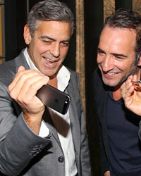 George Clooney, Matt Damon, Jean Dujardin have a blast at Monuments Men Berlin Premiere