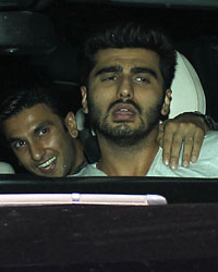 Ranveer Singh and Arjun Kapoor snapped at Chandan Cinema