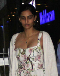 Sonam Kapoor snapped at Hakkasan Resturant Mumbai