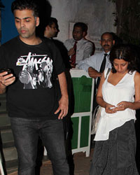 Karan Johar, Zoya Akhtar and Manish Malhotra snapped at Olive Bandra