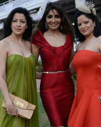 Aditi Gowitrikar, Queenie Singh and Arzoo Gowitrikar at Forbes India Trophy, Mumbai Turf Club