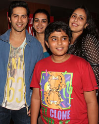 Varun Dhawan meet his fans at pvr juhu