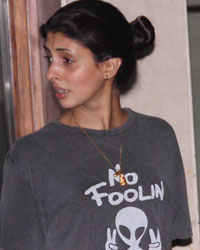 Stars Shweta Bachchan snapped at Karan Johar's house