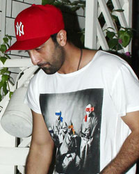 Ranbir Kapoor in Bandra at a Restaurent