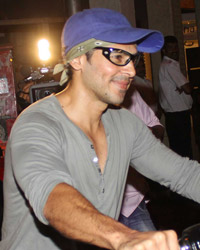 Dino Morea snapped Biking in Bandra