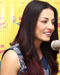 Celina Jaitly at Radio Mirchi studio for promotion of her song for LGBT community.