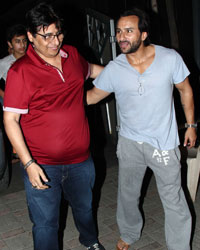 Vashu Bhagnani and Saif Ali Khan at first screening of 'Humshakal '