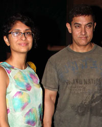 Aamir khan snapped at Imran Khan's bunglow in Bandra