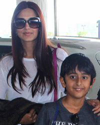 Sonali and Glodie Dehl snapped at Airport