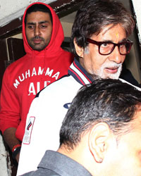 Abhishek Bachchan and Amitabh Bachchan snapped at PVR