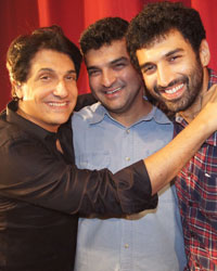 Shiamak with Siddharth and Aditya Roy Kapur at Shiamak's Selcouth Show