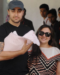 Imran Khan and Avantika Malik snapped leaving Hospital