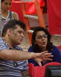 Neetu Singh with Arif Ali on the sets of Lekar Hum Deewana Dil