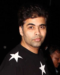 Karan Johar at Raveena Tandon House