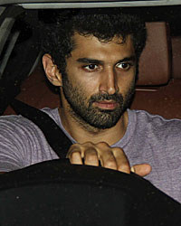 Aditya Roy Kappoor  snapped at Karan Johar's residence