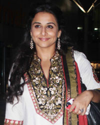 Vidya Balan snapped at domestic airport, Mumbai