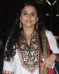 Vidya Balan snapped at domestic airport, Mumbai