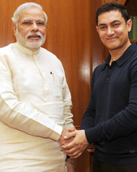 Aamir Khan calling on the Prime Minister, Shri Narendra Modi