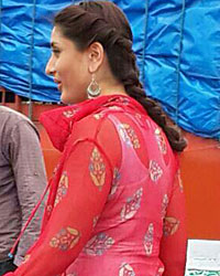 Kareena Kapoor on the sets of Singham 2