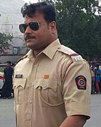 Dayanand Shetty on the sets of Singham 2