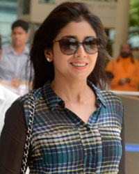 Shriya Saran snapped at Domestic airport