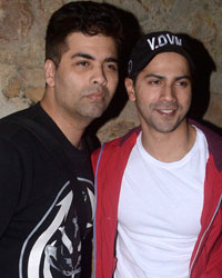 KAran Johar and Varun Dhawan snapped at Lightbox