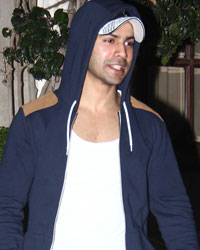 Varun Dhawan at Sunny Divan's House