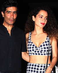 Manish Malhotra and Kangana Ranaut snapped at Hakkasan, Bandra