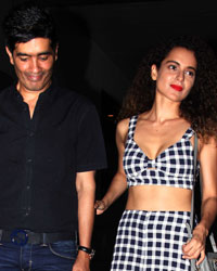 Manish Malhotra and Kangana Ranaut snapped at Hakkasan, Bandra