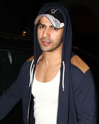 Varun Dhawan at Sunny Divan's House