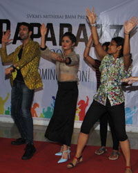 Nandish Sandhu and Rashmi Desai at Mithibai College, Mumbai