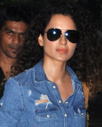 Kangana Ranaut snapped ar airport