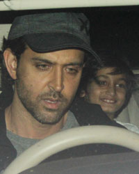 Hrithik Roshan snapped with his kids at PVR, Juhu