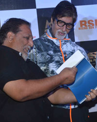 RT Chawla showing his book to Amitabh Bachchan