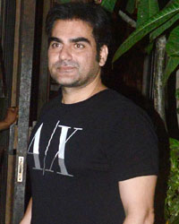 Arbaaz Khan at Pali Bhawan restaurant, Bandra