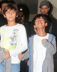 Hrithik Roshan snapped with his kids at PVR, Juhu