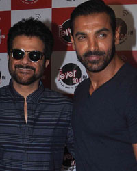 Anil Kapoor and John Abraham at promotion of film 'Welcome Back' at Fever 104 FM